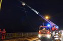 Einsatz BF Hoehenretter Koelner Seilbahn Hoehe Zoobruecke P2334